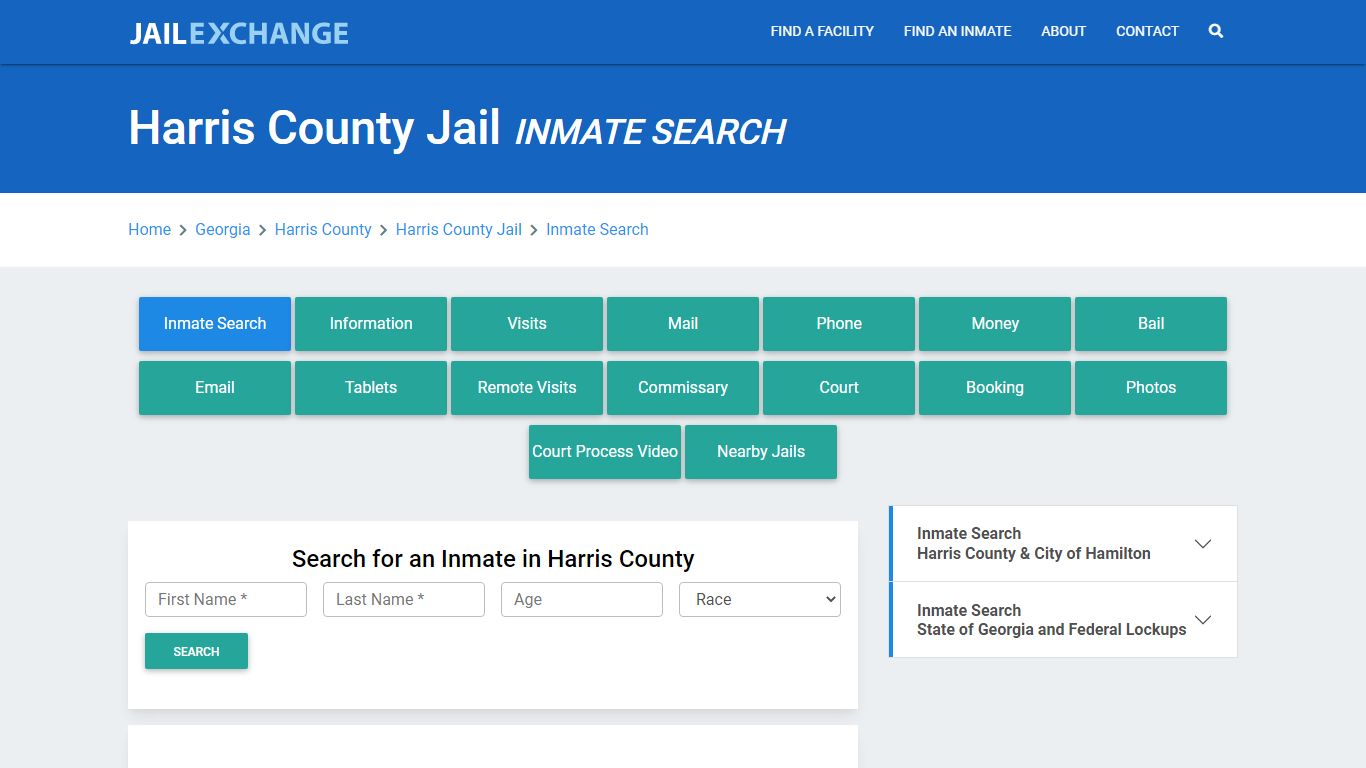 Harris County Jail, GA Inmate Search: Roster & Mugshots